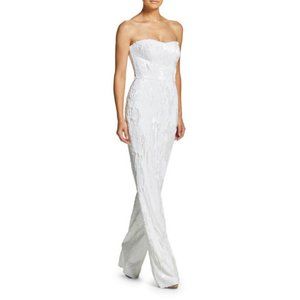 NWT Dress the Population Andy Sequin Strapless Jumpsuit Size M